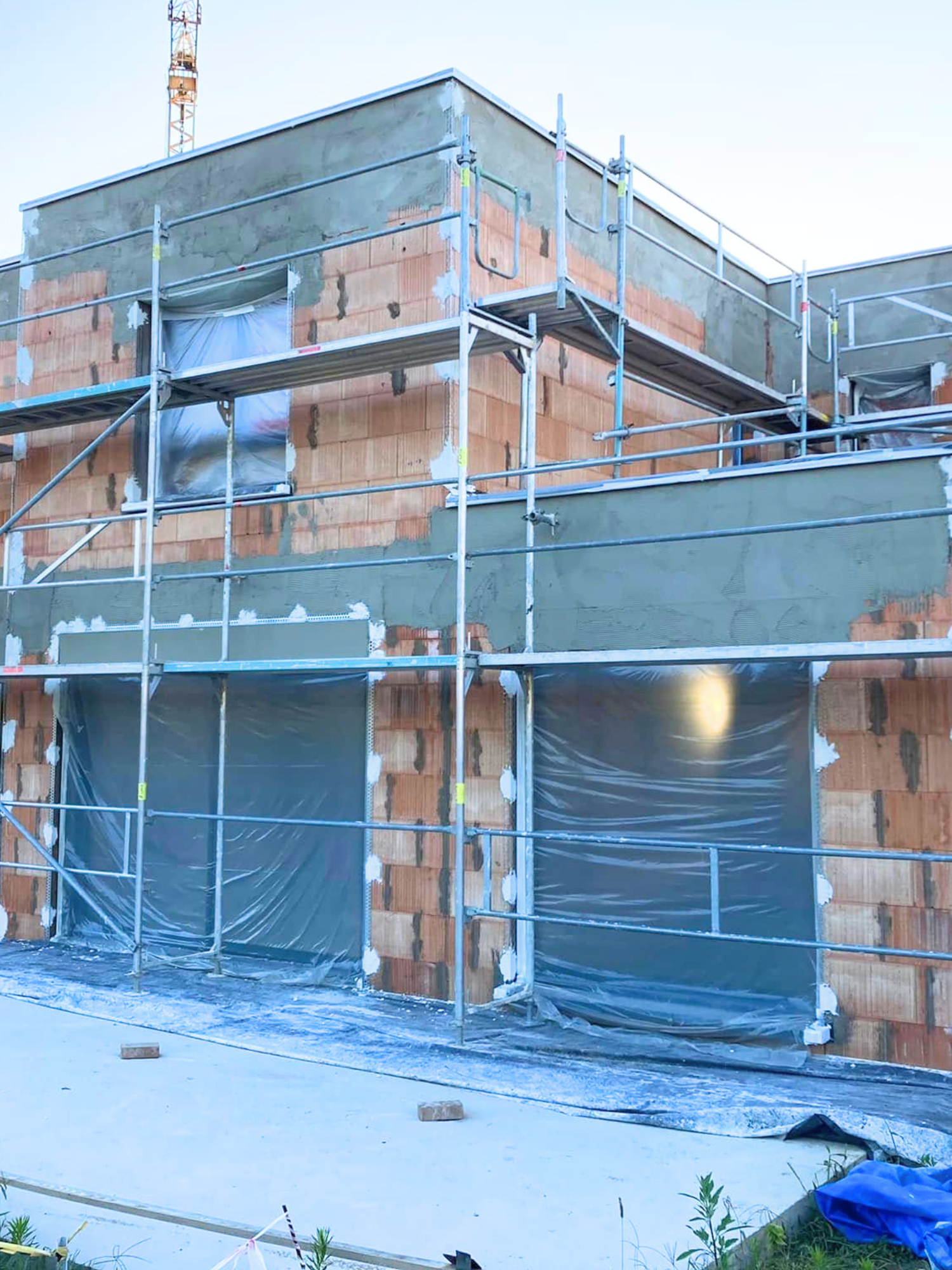 Façade rénovée après intervention